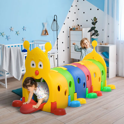 Caterpillar Tunnel for Kids, 3-6 Years, Multicoloured Children's Play Tunnels at Gallery Canada