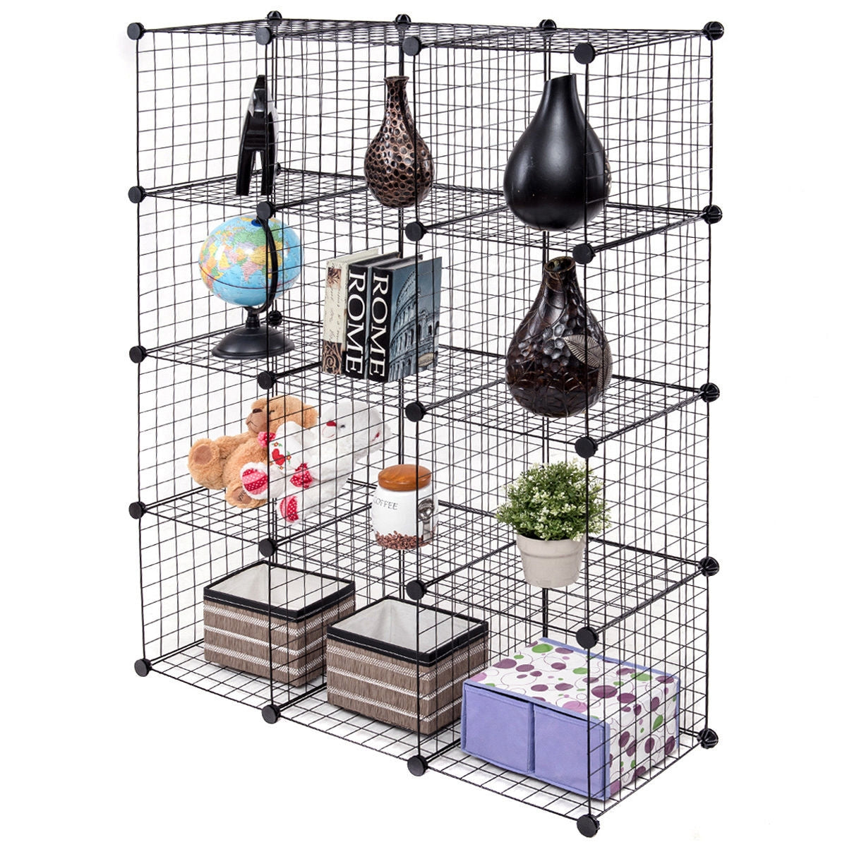 DIY 12-Cube Metal Grid Wire Storage Cubes, 42