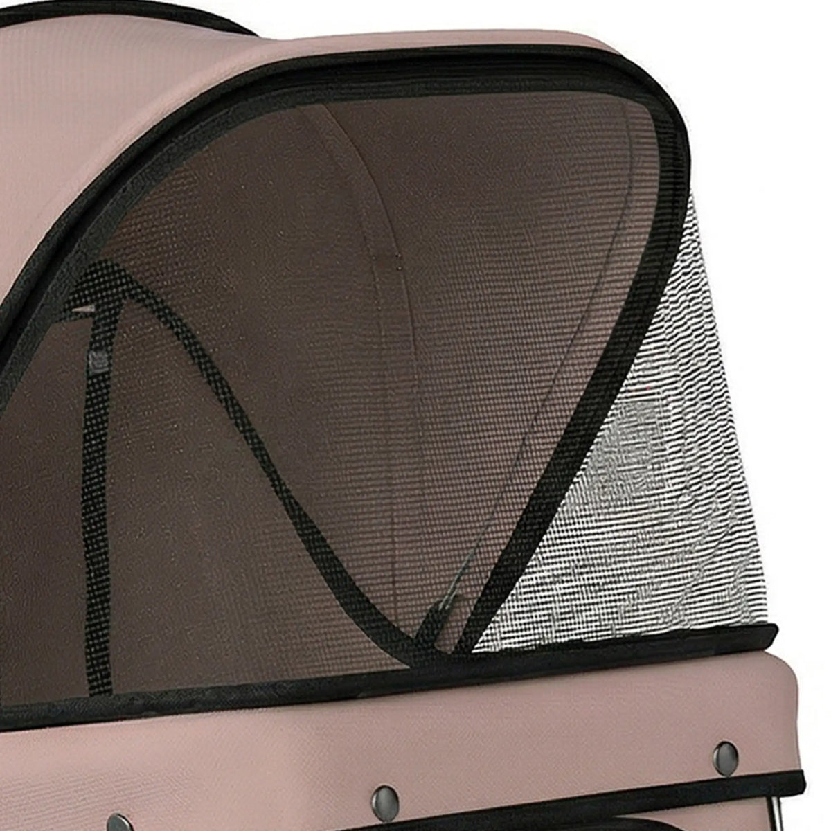 3 Wheels Foldable Dog Stroller, Storage Basket, Adjustable Canopy, Coffee Dog Bike Trailers & Strollers at Gallery Canada