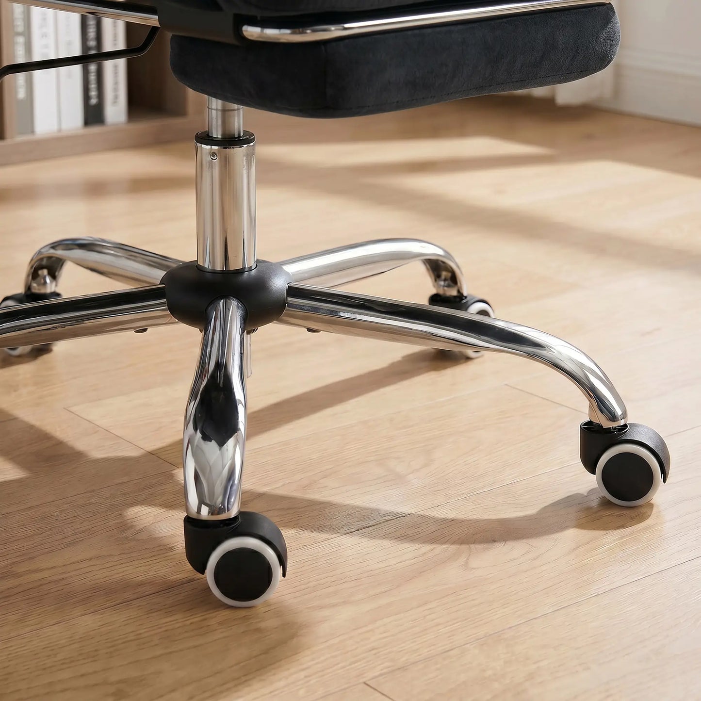 Ergonomic Office Gaming Chair With Foot Rest, Fabric, Black Task Chairs at Gallery Canada