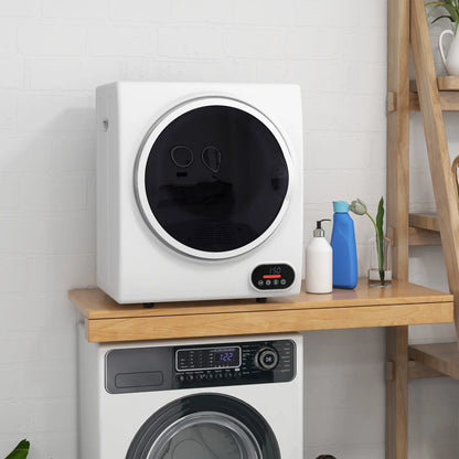 1.5 cu.ft Portable Clothes Dryer, Intelligent Drying, 850W, White Dryer Machines at Gallery Canada