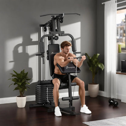 Multi-Exercise Home Gym, 99lbs Weight Stack, Full Body Workout Power Towers at Gallery Canada