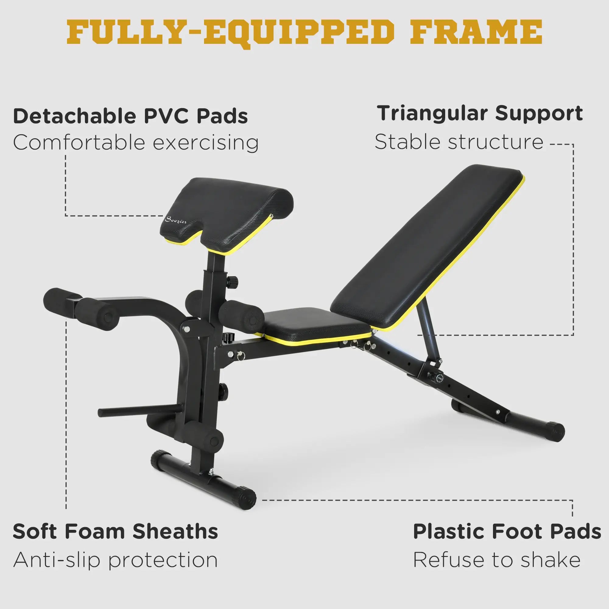 Adjustable Weight Bench, Multi-Functional Workout Bench, Adjustable Seat Weight Benches at Gallery Canada