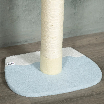 87"-102" Cat Tree, Sisal Scratching Posts, Anti-Tip Kit, Yellow Floor to Ceiling Cat Trees at Gallery Canada
