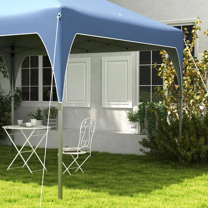 10x10 Pop Up Canopy Tent, 2 Tier Vent Roof, Carry Bag, Blue Pop Up Canopies at Gallery Canada