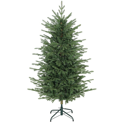 5 ft Artificial Christmas Tree, Dense Branches, Ponderosa Fir, Hinged, Easy Assembly