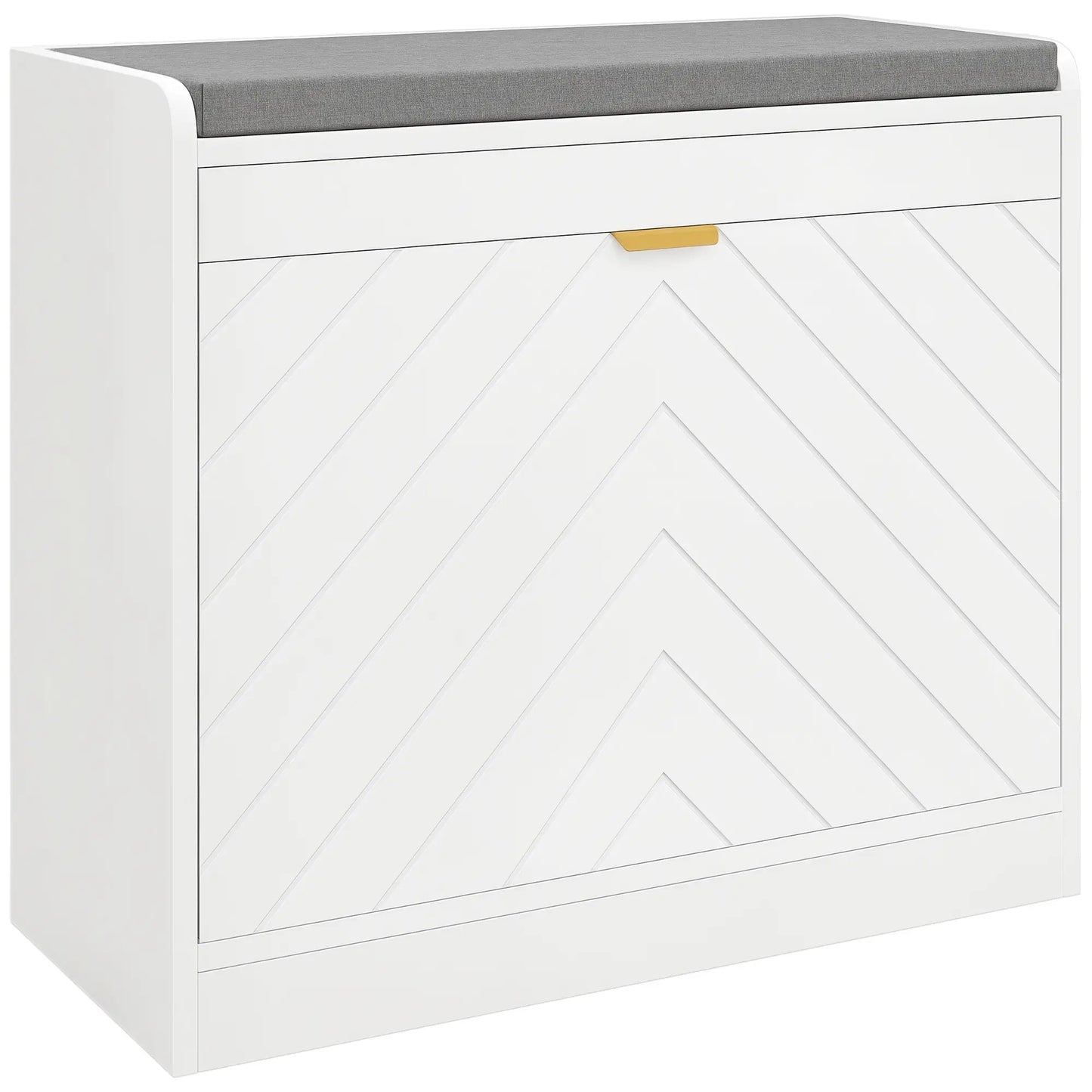 Shoe Storage Bench with Flip Drawer, Vent, Seat, Holds 5 Pairs Shoe Storage Cabinets & Racks at Gallery Canada