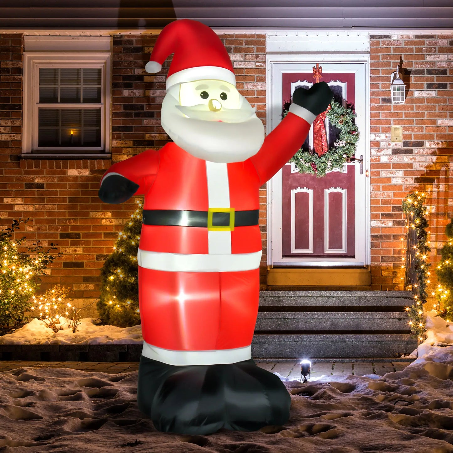 8ft Inflatable Santa Claus, LED Yard Display for Garden Christmas Inflatables at Gallery Canada