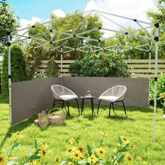 Canopy Sidewalls, 10' x 10' or 10' x 20', 2 PCS, Grey Gazebo Sidewalls Grey at Gallery Canada