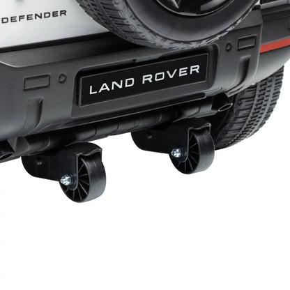 12V Licensed Land Rover Ride-On Car, Remote, White Electric Toy Cars at Gallery Canada