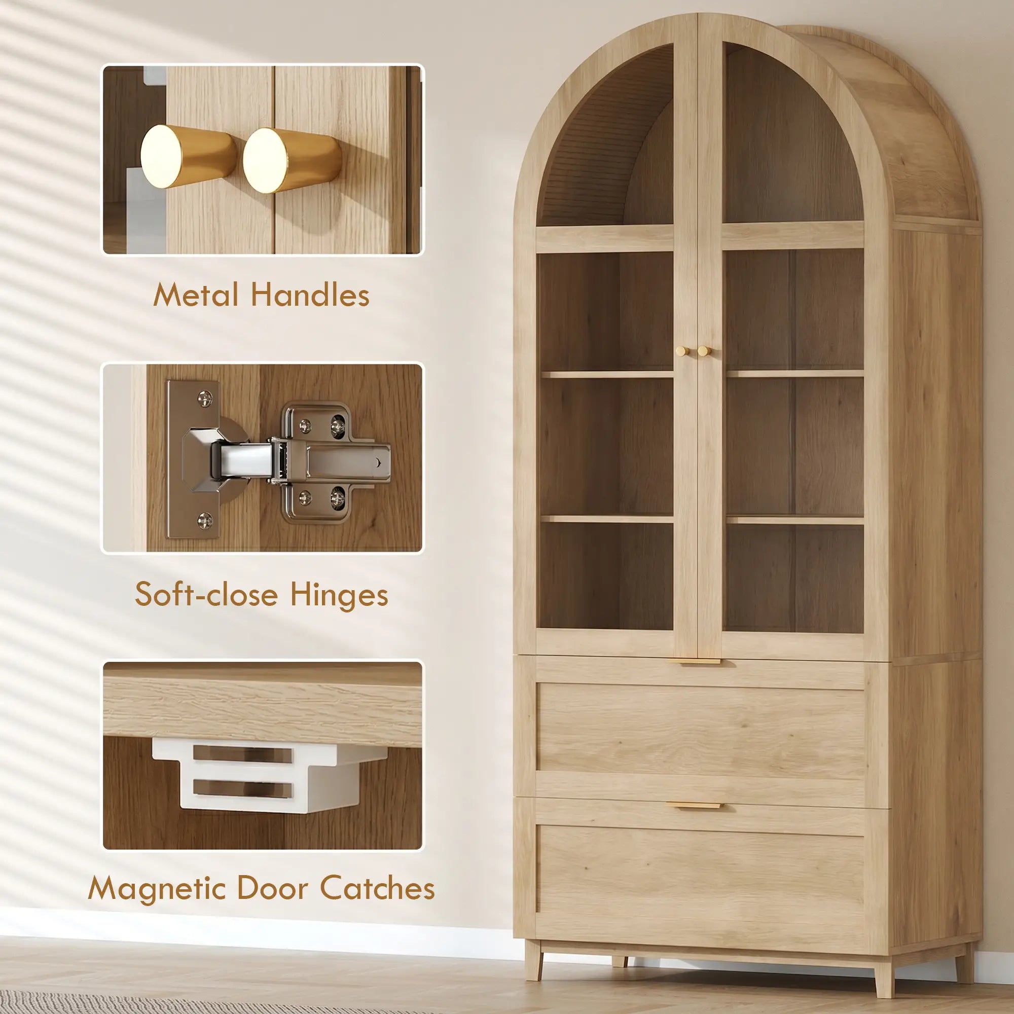 Arched Pantry Cabinet 71