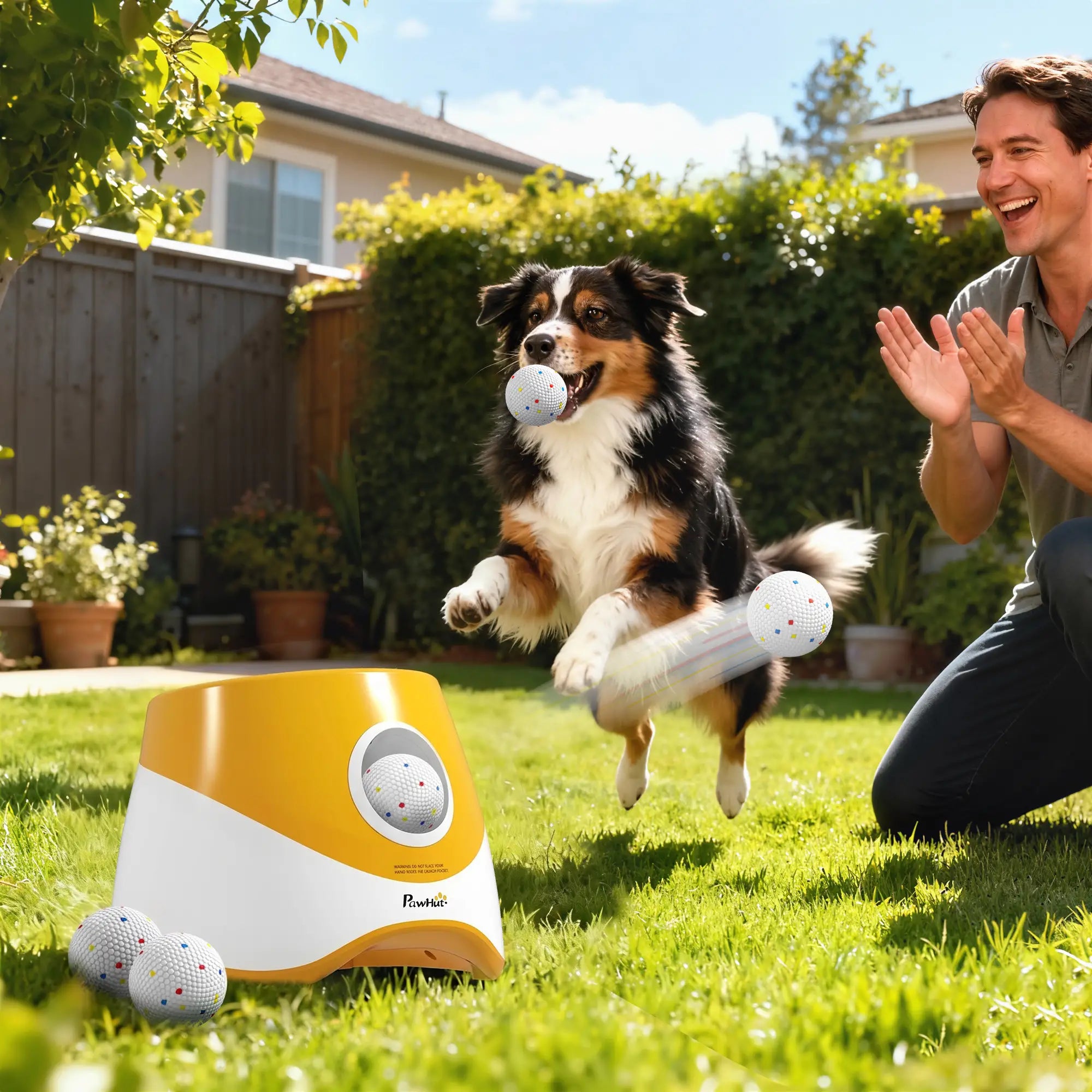 Automatic Dog Ball Launcher With 5 Etpu Balls, Orange Dog Agility Training Equipment at Gallery Canada