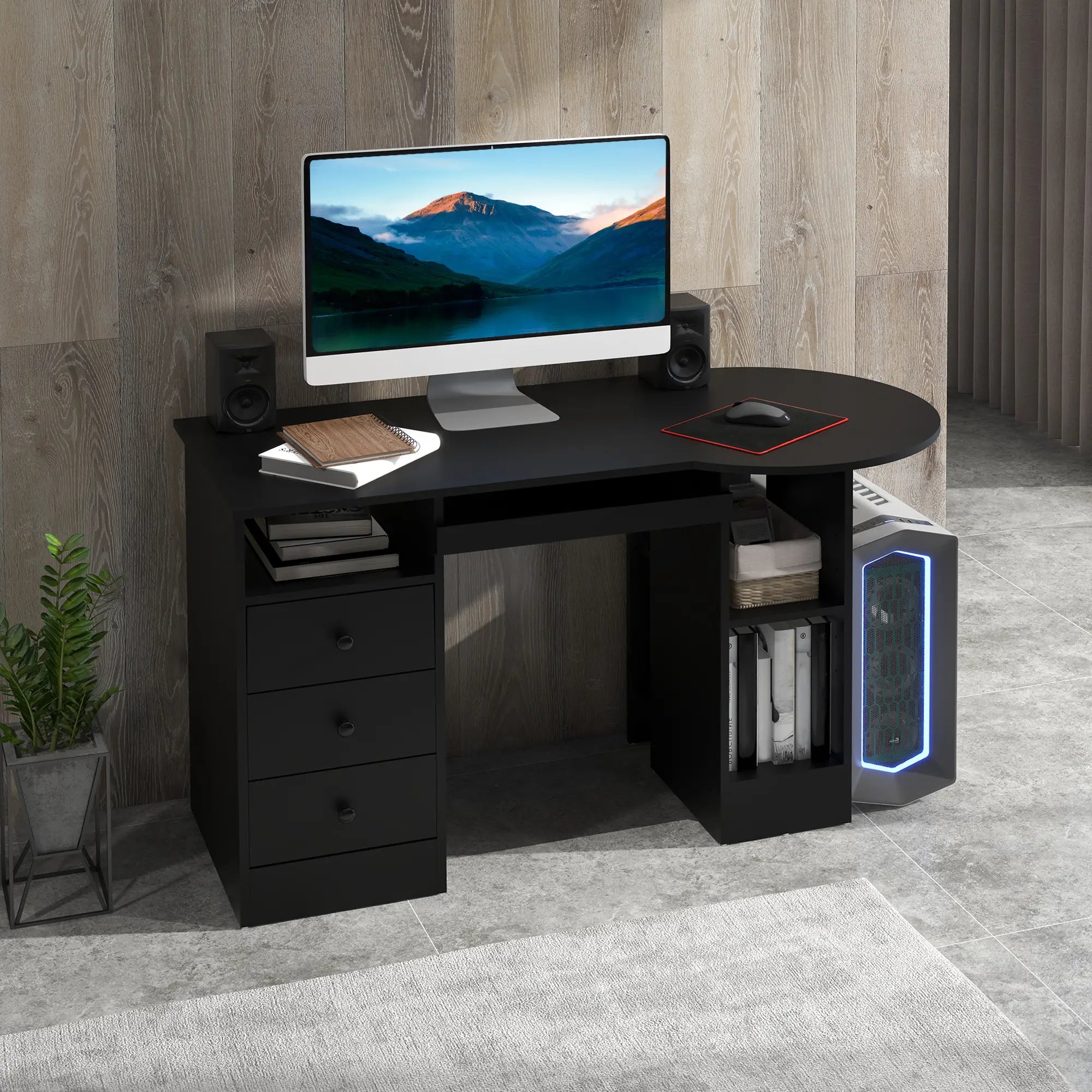 Computer Desk With Storage, Black Computer Desks at Gallery Canada