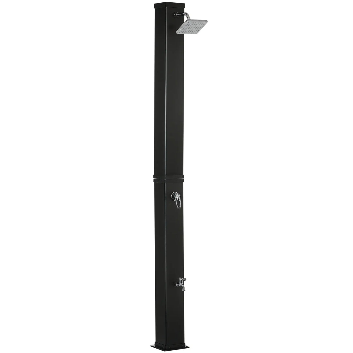 10.6 Gallon Solar Heated Shower, Temperature Adjustment, Foot Shower