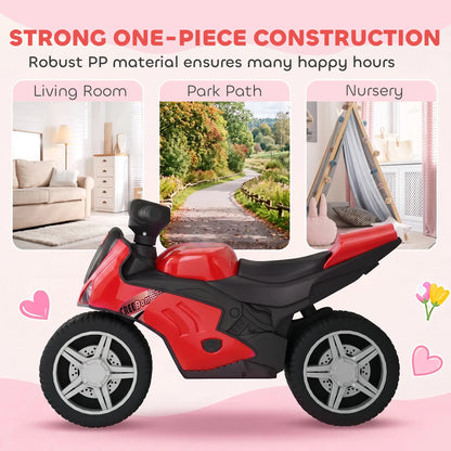 Balance Bike with Music, Wide Tires, Red Riding & Rocking Toys at Gallery Canada