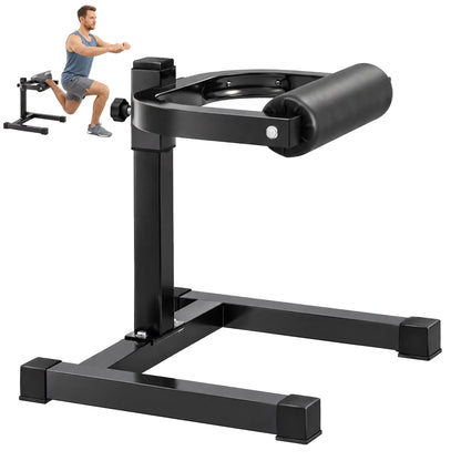 7-Level Adjustable Squat Machine, Non-Slip Foot Pads, Strength Training Accessories Black at Gallery Canada
