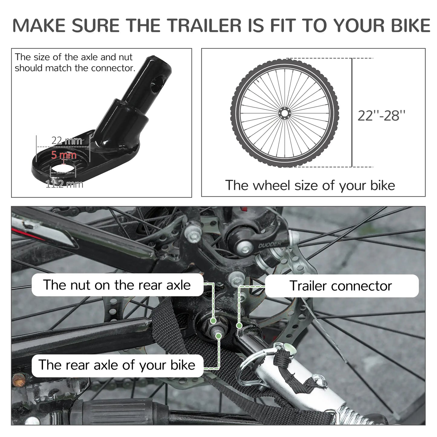 3 in 1 Dog Bike Trailer, Pet Cargo with Safety Leash, Hitch Dog Bike Trailers & Strollers at Gallery Canada