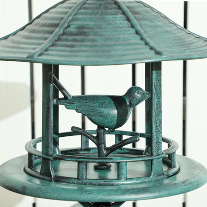 3-in-1 Garden Bird Bath Bowl, Large Water Basin, Feeder, Flower Planter, Green Garden Decor at Gallery Canada