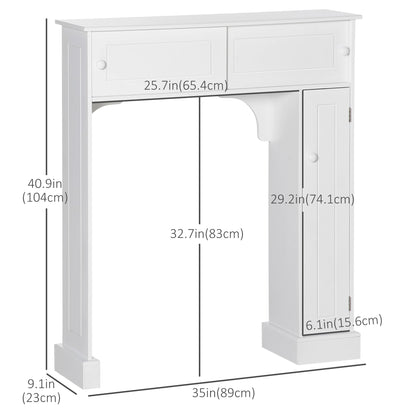 Over Toilet Storage, Bathroom Cabinet, 2 Sliding Doors, 3 Shelves Over The Toilet Storage at Gallery Canada