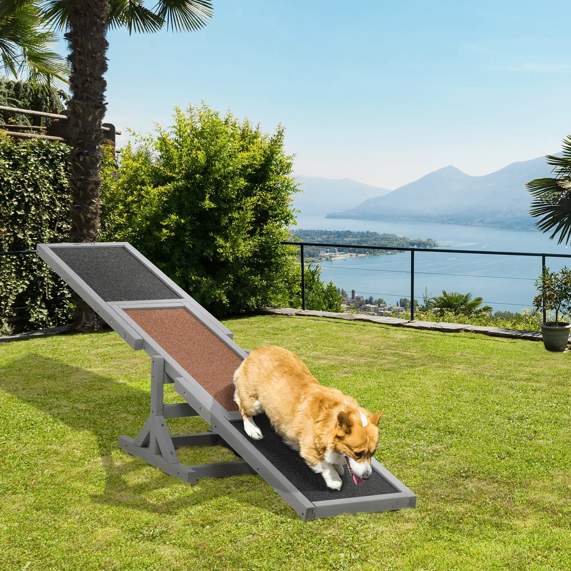 Wood Pet Seesaw, Dog Agility Training Equipment, Weather Resistant, Grey Dog Agility Training Equipment at Gallery Canada