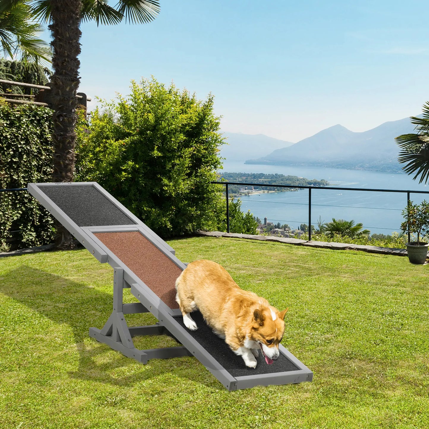 Wood Pet Seesaw, Dog Agility Training Equipment, Weather Resistant, Grey Dog Agility Training Equipment at Gallery Canada