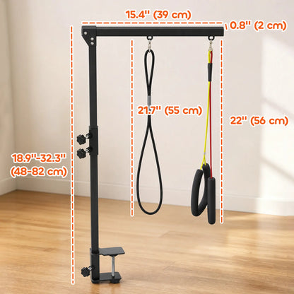 Dog Grooming Arm With Clamp, Adjustable, 18.9"-32.3", Black Dog Grooming Tables at Gallery Canada