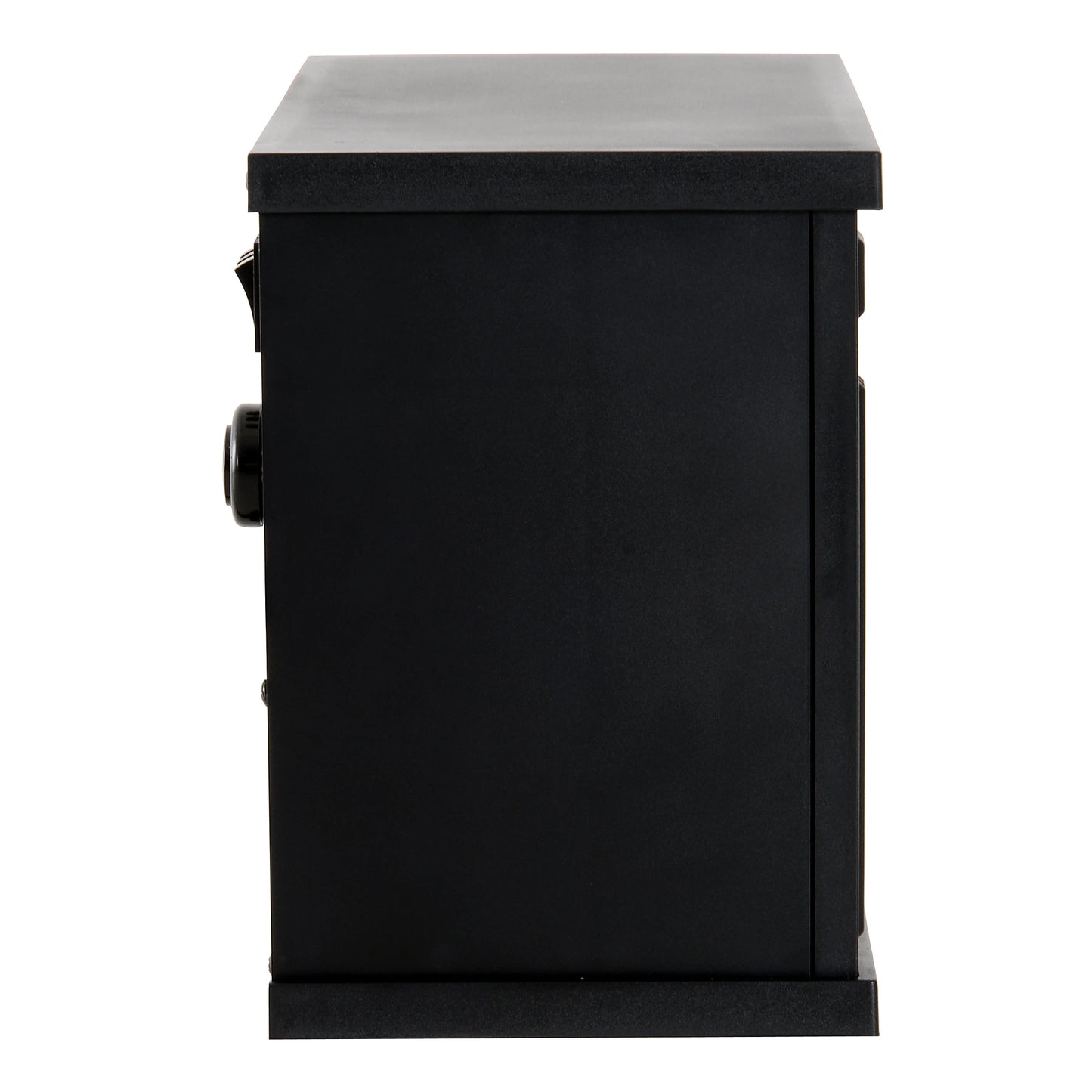 14" 1000W Mini Standing Electric Fireplace Heater, Black Electric Fireplaces at Gallery Canada