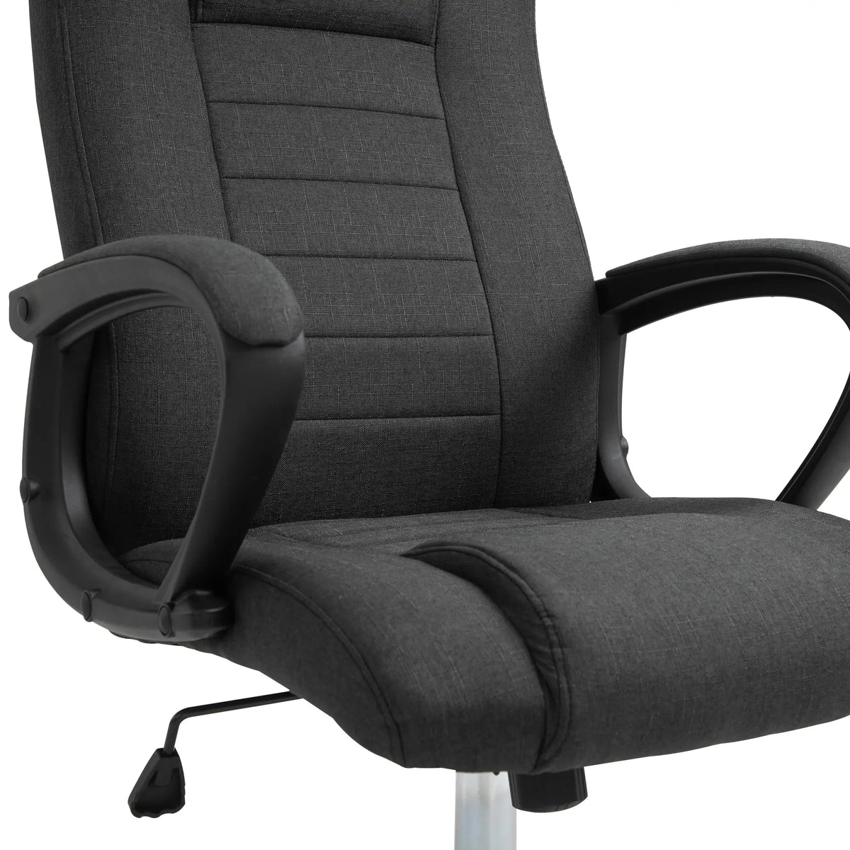 High Back Office Chair, Adjustable Height, Swivel Wheels, Tilt, Charcoal Grey Executive & Manager Chairs at Gallery Canada