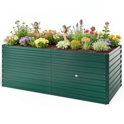 5' x 3' x 2' Raised Garden Bed, Galvanized Planter Box, Green Galvanized Planter Boxes Green at Gallery Canada