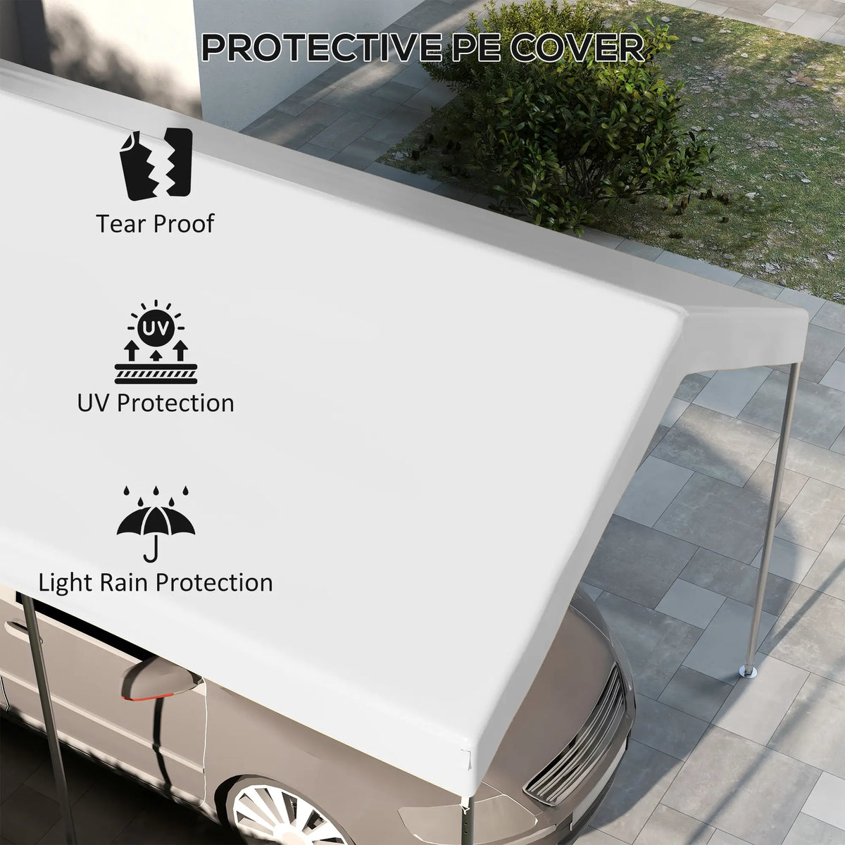 Carport Replacement Canopy 10x20ft, White Gazebo Canopy Replacement at Gallery Canada