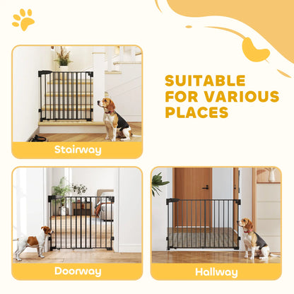 29"-44" Wide Pet Gate, 29" H, Auto-Close, Wall-Mounted Pet Gates at Gallery Canada