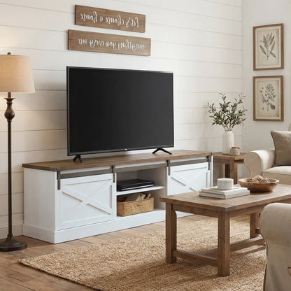 TV Stand For 65 Inch TVs, Entertainment Center With Shelves, White TV Stands at Gallery Canada