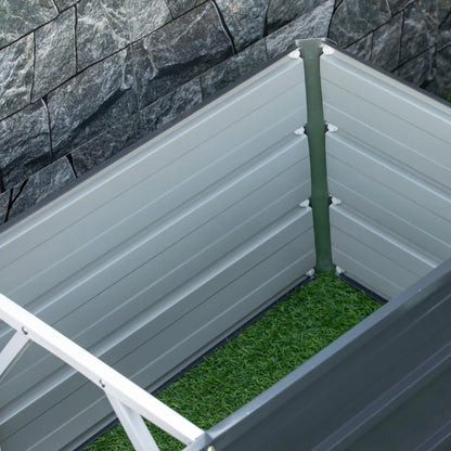 6' x 1.5' x 1.3' Galvanized Raised Garden Bed, Elevated Metal Planter Box, Dark Grey Raised Garden Beds at Gallery Canada