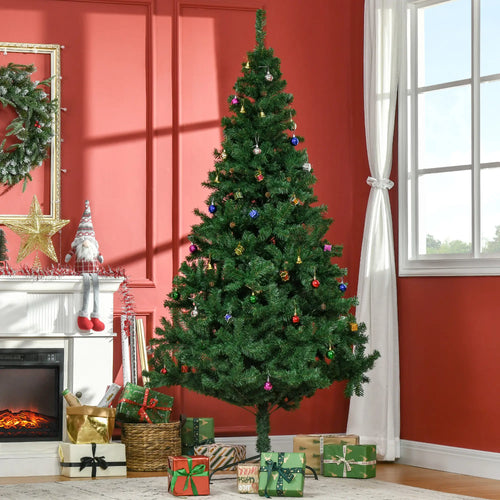 7ft Artificial Christmas Tree, Holiday Party Decoration, Green