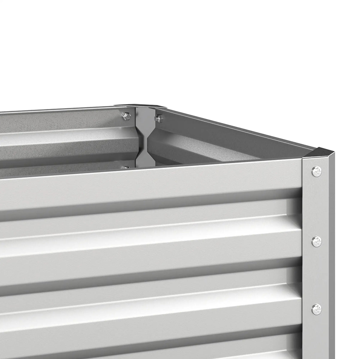 2' x 2' x 1' Raised Garden Bed, Galvanised Steel Frame, Vegetables, Flowers, Herbs, Silver Raised Garden Beds at Gallery Canada