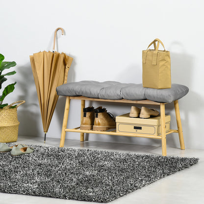 Patio Bench Replacement Cushions, 2 Seater, 43" x 19" x 3", Gray Patio Chair Cushions at Gallery Canada
