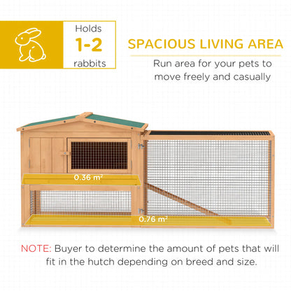 Wooden Rabbit Hutch, Bunny House Chicken Coop with Run Rabbit Hutch at Gallery Canada
