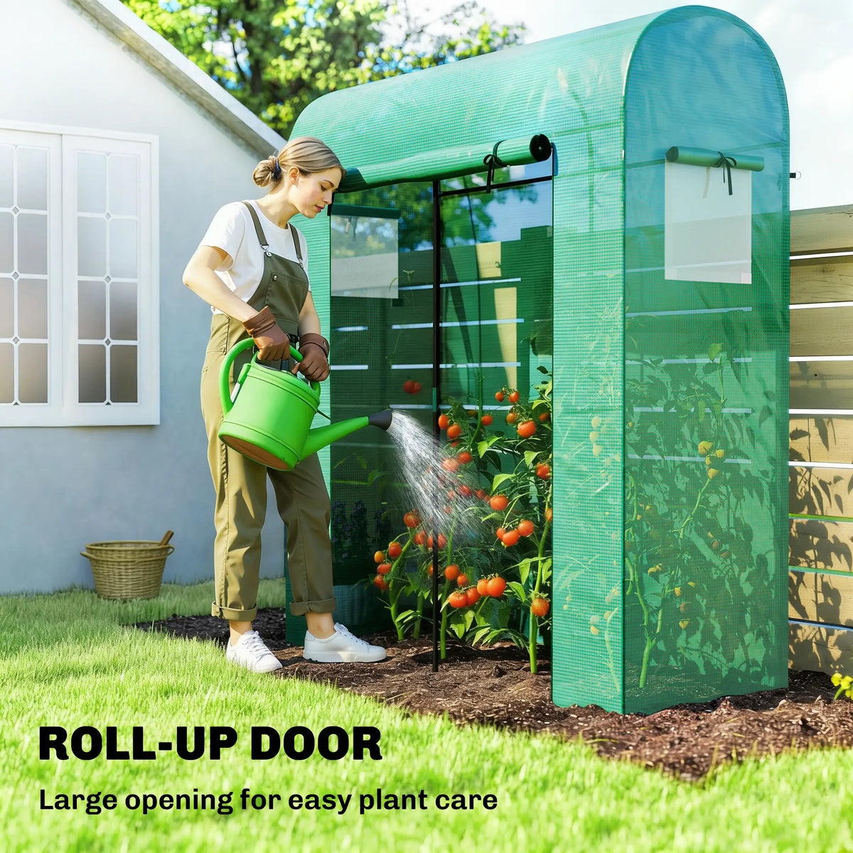 Mini Greenhouse, Portable Garden, 6' x 2' x 6.6', Green Portable Greenhouses at Gallery Canada