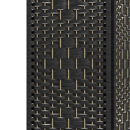4 Panel Folding Room Divider, Portable Privacy Screen, Black Room Dividers at Gallery Canada