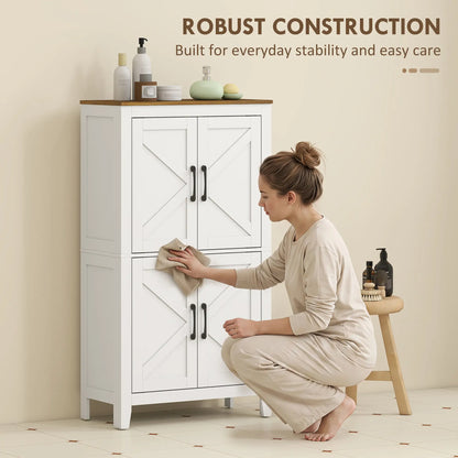 Bathroom Storage Cabinet, Barn Floor Cabinet, White Freestanding Bathroom Cabinets at Gallery Canada