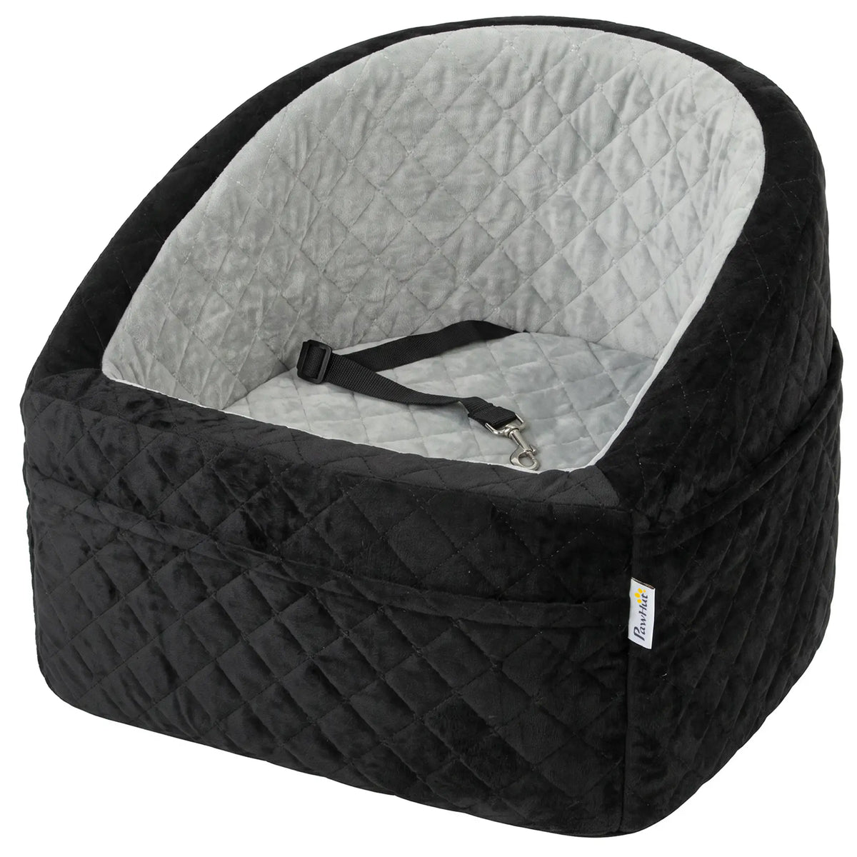 Dog Booster Car Seat Washable, Small Under 10kg, Grey Dog Bike Trailers & Strollers Grey, Black at Gallery Canada
