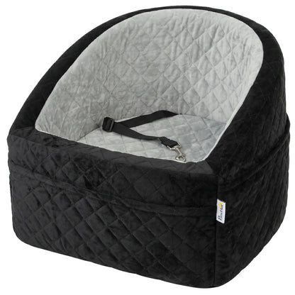 Dog Booster Car Seat Washable, Small Under 10kg, Grey Dog Bike Trailers & Strollers Grey, Black at Gallery Canada