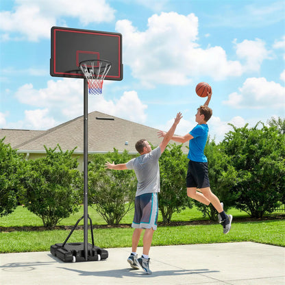 Portable Basketball Hoop, 4.4-10ft Adjustable Height With Wheels Basketball at Gallery Canada