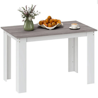 Kitchen Table for 4-6, Wood Effect Dining Table, Grey Dining Tables Grey at Gallery Canada