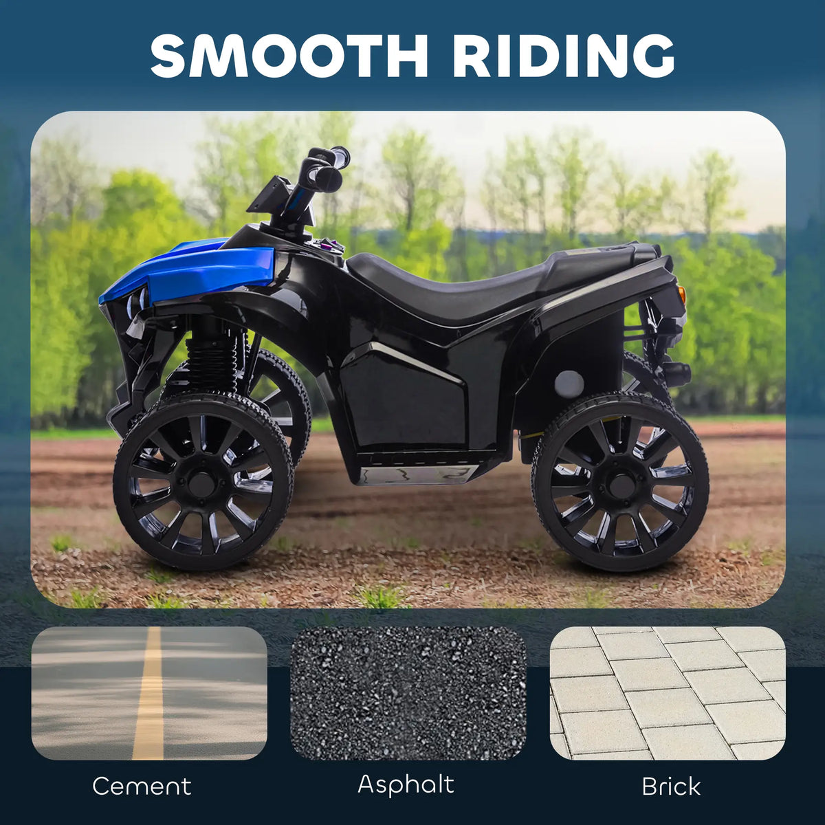 6V Kids ATV Electric Ride On Car, Ages 37-72 Months, Blue Electric Ride-On Toys at Gallery Canada