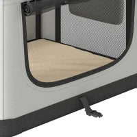 Soft-Sided Pet Carrier Bag, Portable Travel, Light Grey Dog Bike Trailers & Strollers at Gallery Canada