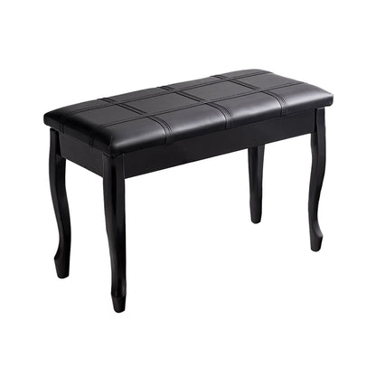 Solid Wood Piano Bench With Storage, Black Pianos & Keyboards Black at Gallery Canada