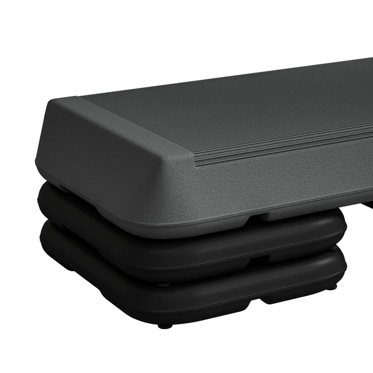 Adjustable Aerobic Stepper, 3-Level 4", 6", 8", 330lbs, Grey Aerobic Equipment at Gallery Canada
