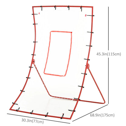 Adjustable 5 Angle Rebounder Net, Baseball Soccer Football Training Baseball at Gallery Canada