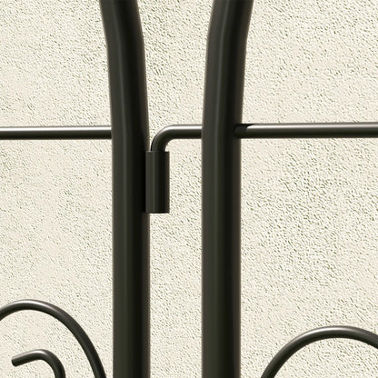 Metal Garden Trellis Set, Bird Design, 19.7" W x 47.2" H, Black Plant Stands at Gallery Canada